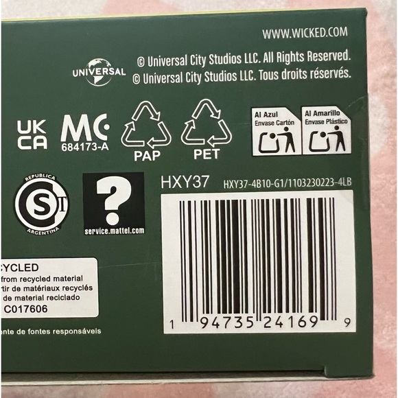 👑Mattel ERROR Recall RARE WICKED.COM Wicked Deluxe Glinda Fashion Doll Misprint - Picture 3 of 3